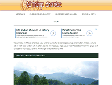 Tablet Screenshot of allthingscherokee.com